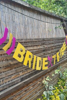 Bride Tribe Banner Bride Party Yazı Duvar Süsü - 3