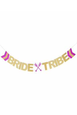 Bride Tribe Banner Bride Party Yazı Duvar Süsü - 4