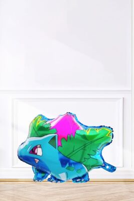 Bulbasaur Folyo Balon Pokemon Temalı Doğum Günü Süsleri - 1