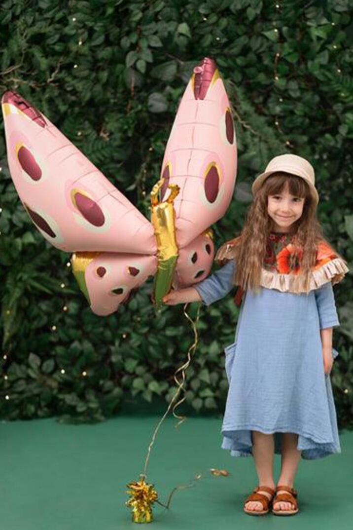 Büyük Kanatlı Kelebek Folyo Balon Giyilebilir İpli Balon - 1