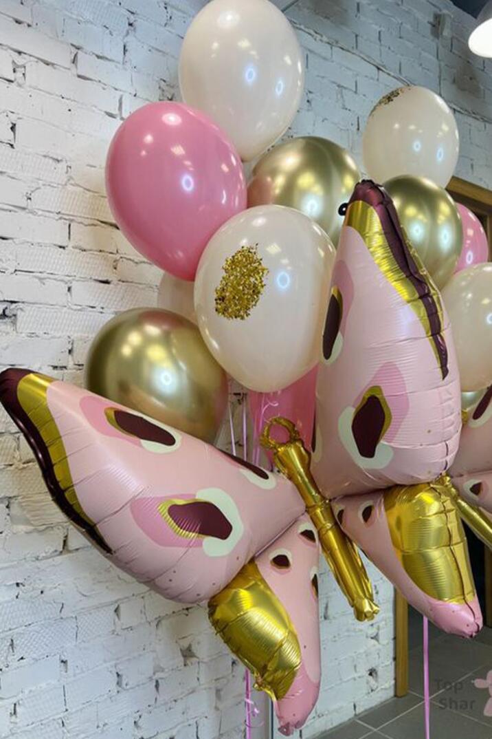 Büyük Kanatlı Kelebek Folyo Balon Giyilebilir İpli Balon - 4