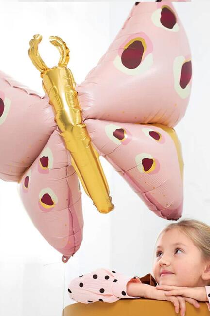 Büyük Kanatlı Kelebek Folyo Balon Giyilebilir İpli Balon - 6