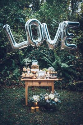 Büyük LOVE Folyo Balon Paketi - Gümüş - 1