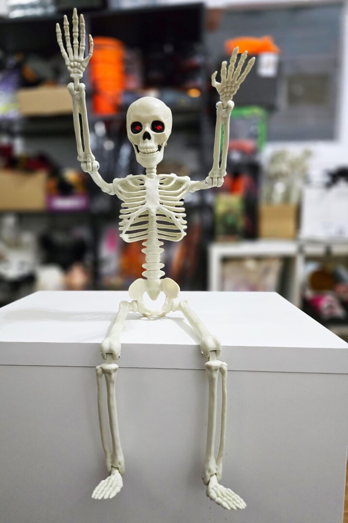 Cadılar Bayramı İskelet Figür Şekil Alabilen İskelet Büyük Boy 60cm - 3
