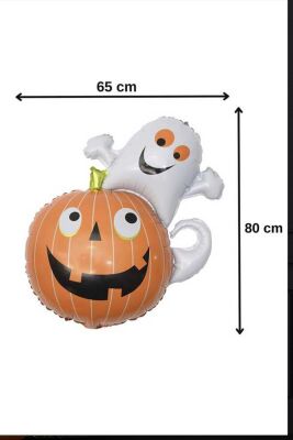 Cadılar Bayramı Sevimli Hayalet Balkabağı Folyo Balon Halloween Balonu - 2