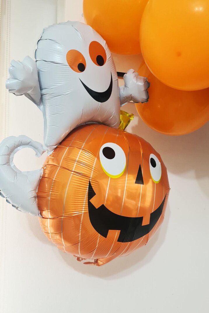 Cadılar Bayramı Sevimli Hayalet Balkabağı Folyo Balon Halloween Balonu - 3