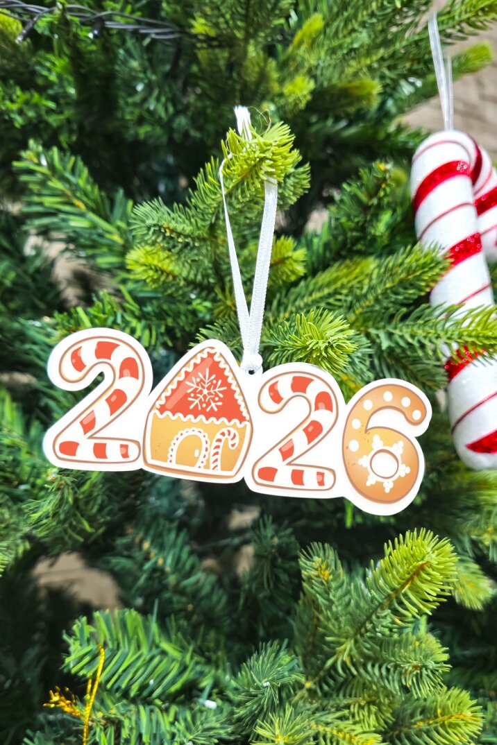 Candy Cane 2026 Ginger House Kurabiye Ev Tema Yılbaşı Ağaç Süsü - 2