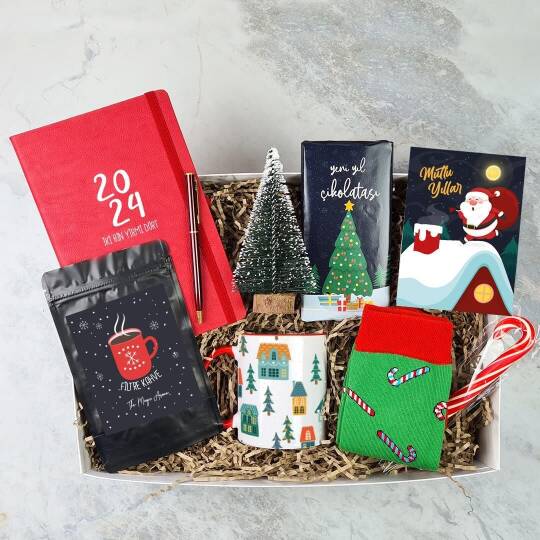Candy Cane Mutlu Yıllar Yılbaşı Hediye Kutusu - 1