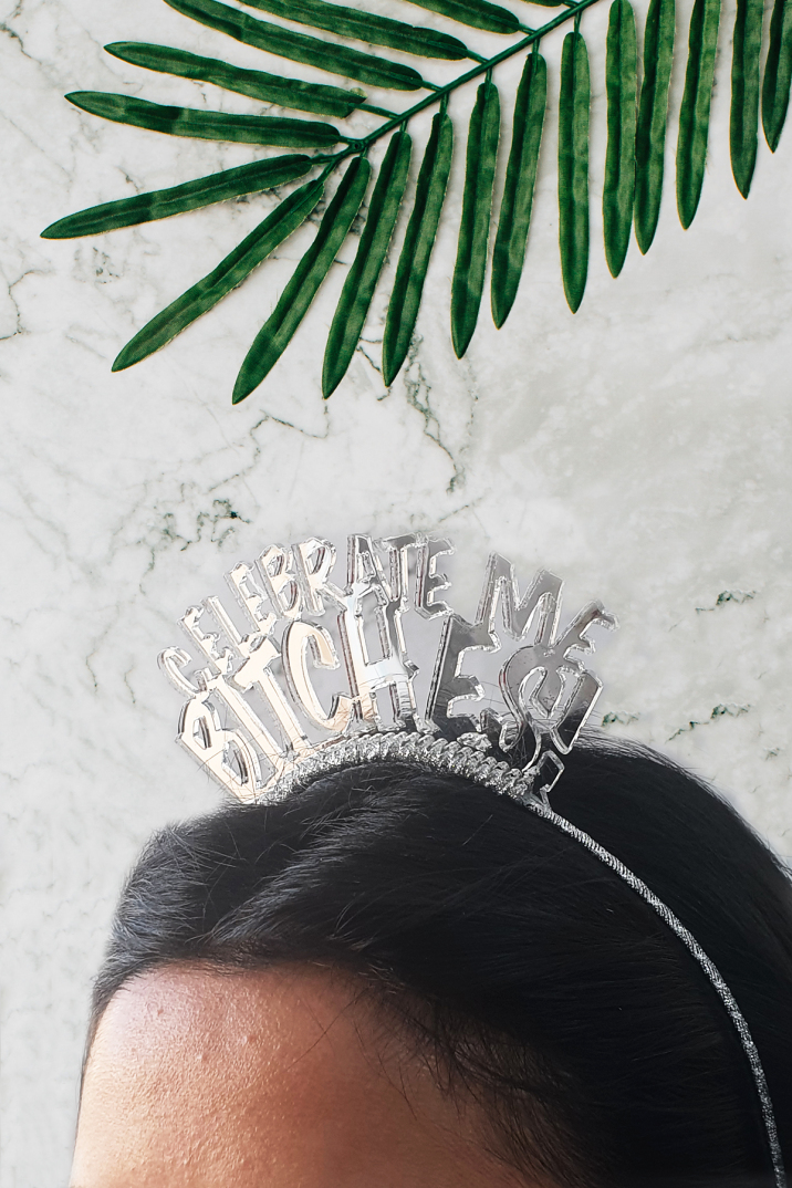 Celebrate me Bitches!, Doğum Günü Tacı, Gümüş - 1