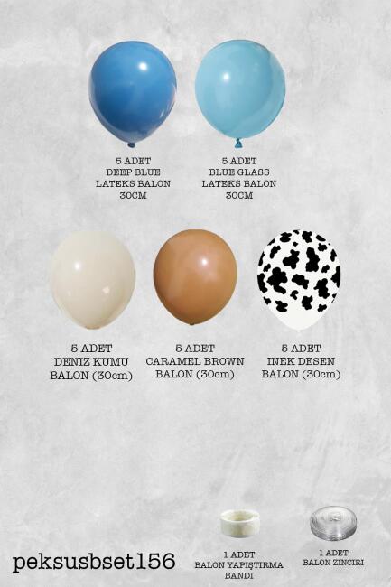Çiftlik Konsept Doğum Günü Balon Zinciri Seti - 2