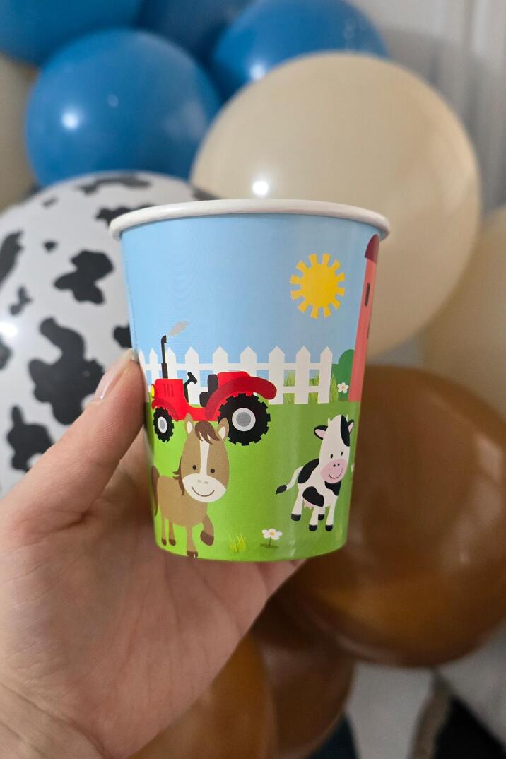 Çiftlik Tema Karton Bardak 8li - 2