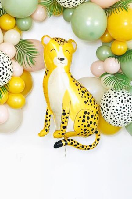 Çita Folyo Balon Safari Tema Doğum Günü Balonları 100cm - 5