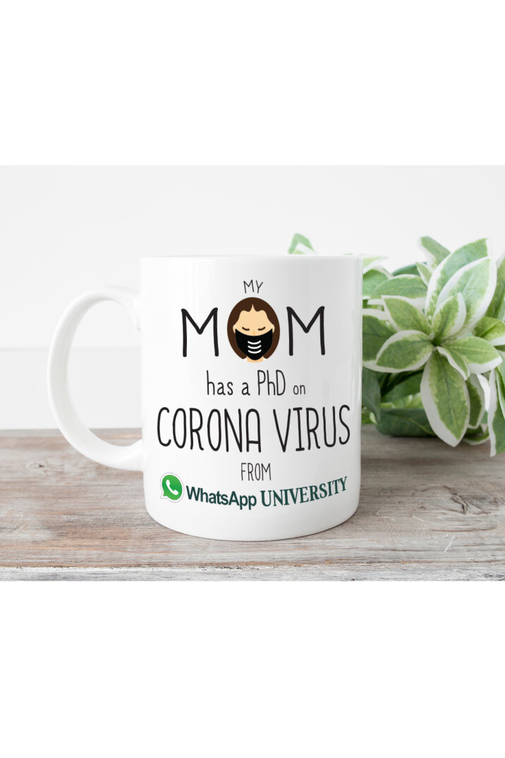 Corona Virus Konsept Anneler için Kupa - 1