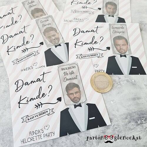 Damat Kimde? Kazımalı Oyun Kartları Kişiye Özel! - 1