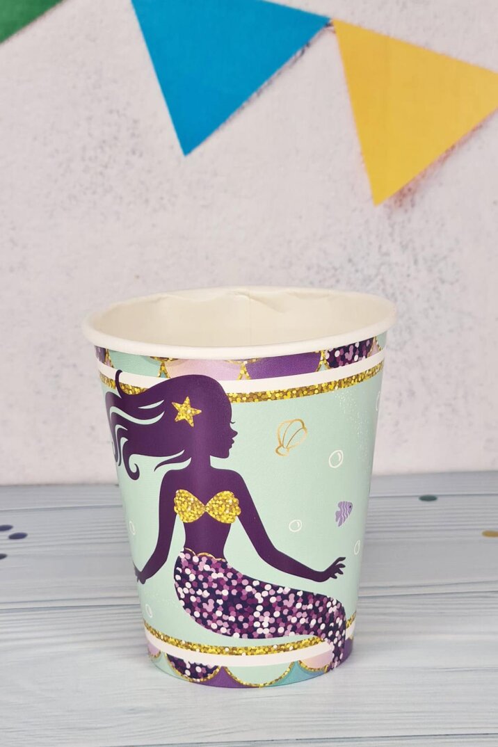 Deniz Kızı Konsept Karton Bardak 8oz 8 li - 1