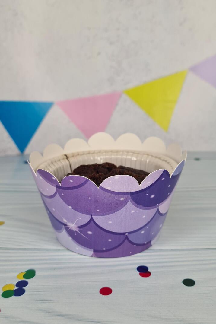Deniz Kızı Konsepti Cupcake Sargısı 10'lu - 1