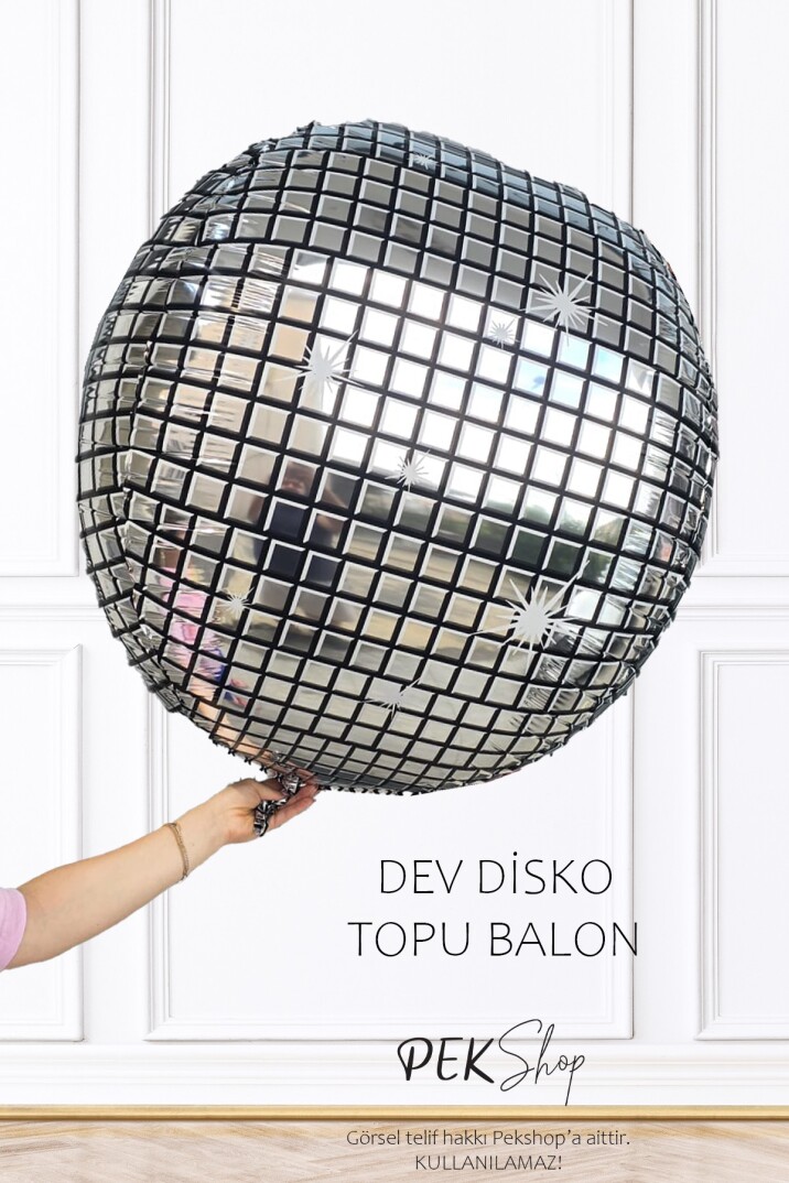 Dev Disko Topu Şeklinde Folyo Balon 50inç 125cm - 2