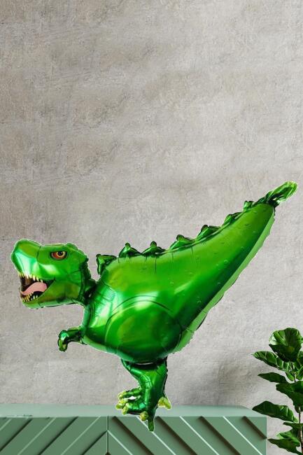 Dinazor Lüks Büyük Boy Folyo Balon T-Rex Dinazor Konsept Doğum Günü Balonu - 2