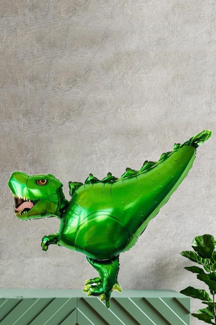 Dinazor Lüks Büyük Boy Folyo Balon T-Rex Dinazor Konsept Doğum Günü Balonu - 2