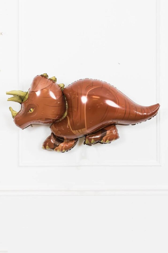 Dinozor Folyo Balon Triceratops Dinazor Balon Doğum Günü Balonu 110cm - 2