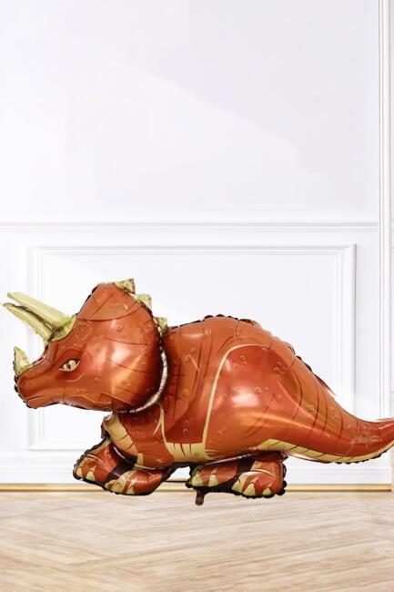 Dinozor Folyo Balon Triceratops Dinazor Balon Doğum Günü Balonu 110cm - 3