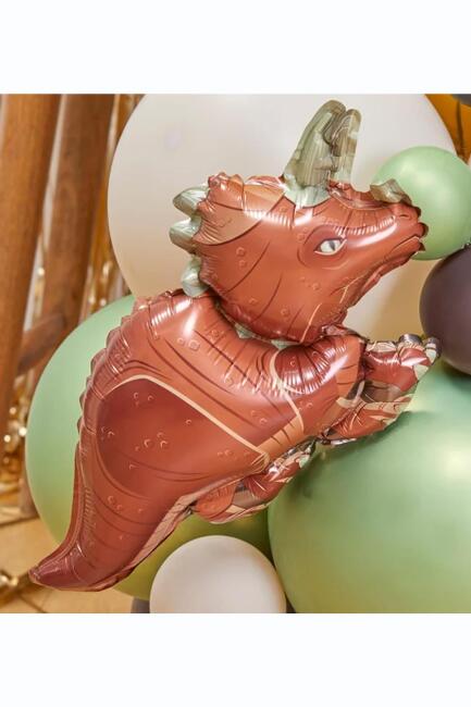 Dinozor Folyo Balon Triceratops Dinazor Balon Doğum Günü Balonu 110cm - 6