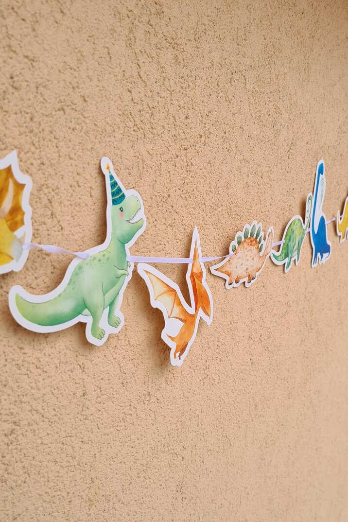 Dinozor Konsept Doğum Günü Balon Zinciri Dinozor Folyo Balonlar - 4