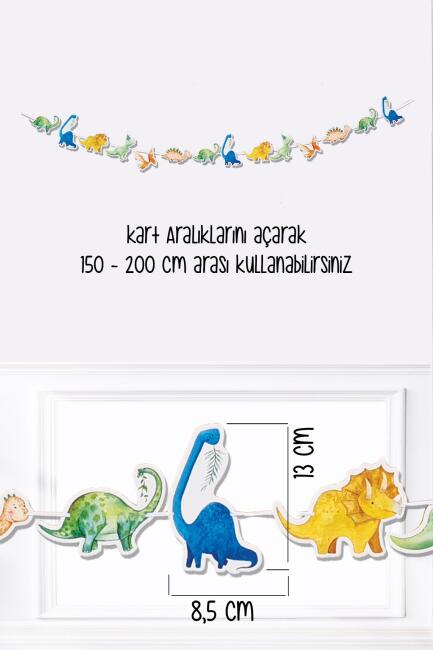 Dinozor Konsept Duvar Süsü Banner - 2