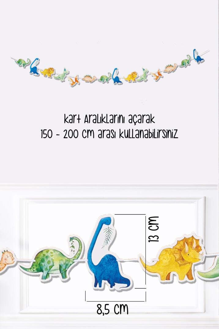 Dinozor Konsept Duvar Süsü Banner - 2