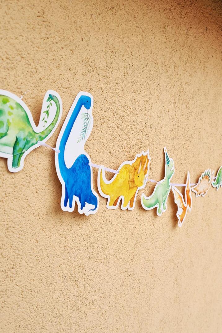 Dinozor Konsept Duvar Süsü Banner - 3