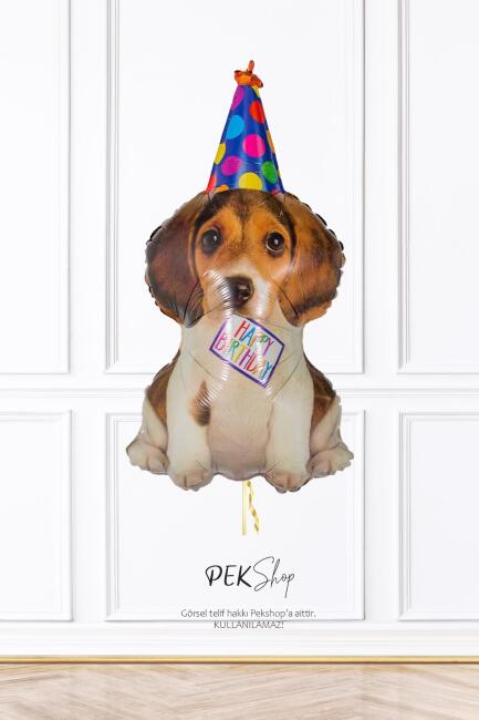 Doğum Günü Köpeği Folyo Balon Birthday Puppy 70cm - 1