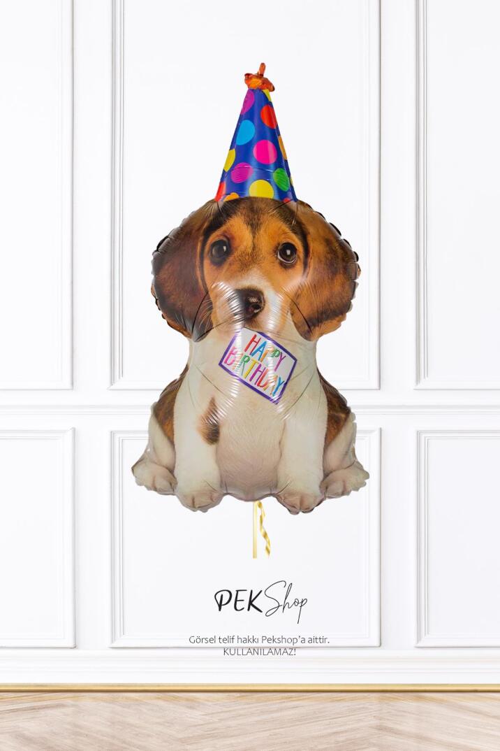 Doğum Günü Köpeği Folyo Balon Birthday Puppy 70cm - 1