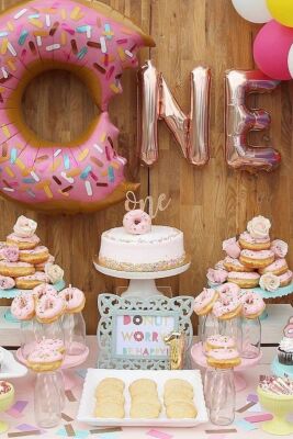 Donut Balon One Balonu 1 Yaş Doğum Günü Balonu - 2