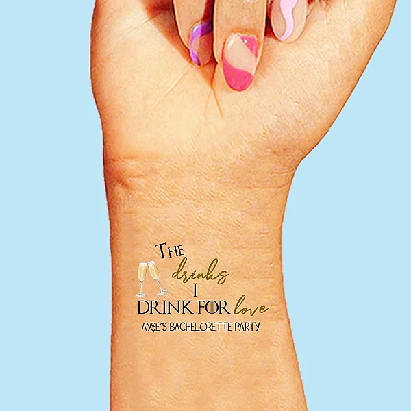 Drinks for Love Game of Thrones İsme Özel Dövme - 1
