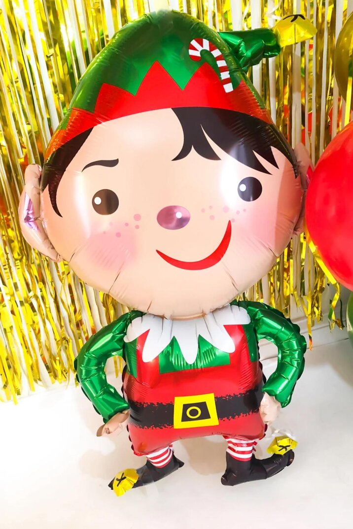 Elf Balon Yılbaşı Süslemeleri Folyo Balon Elf Folyo Balon - 1