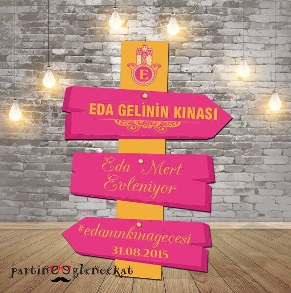 Fatmanın Eli Konsept Kına Gecesi Panosu - 1