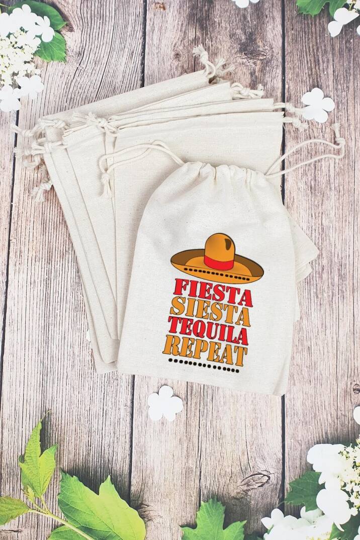 ''Fiesta Siesta Tequila Repeat'' - Hangover Kit Bez Kesesi - 10 Adet - 1