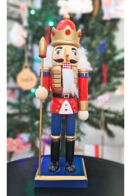 Fındıkkıran Asker Yılbaşı Süsü Dekor Objesi Hareketli Nutcracker Kurşun Asker Süs 25 cm - 1