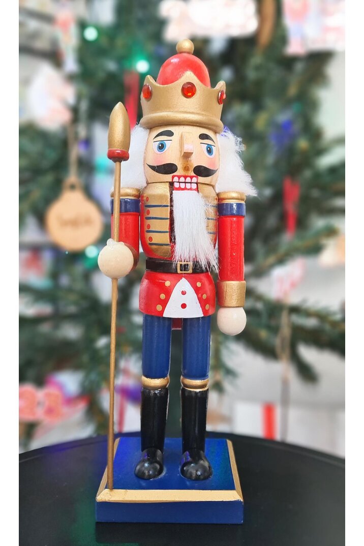 Fındıkkıran Asker Yılbaşı Süsü Dekor Objesi Hareketli Nutcracker Kurşun Asker Süs 25 cm - 1