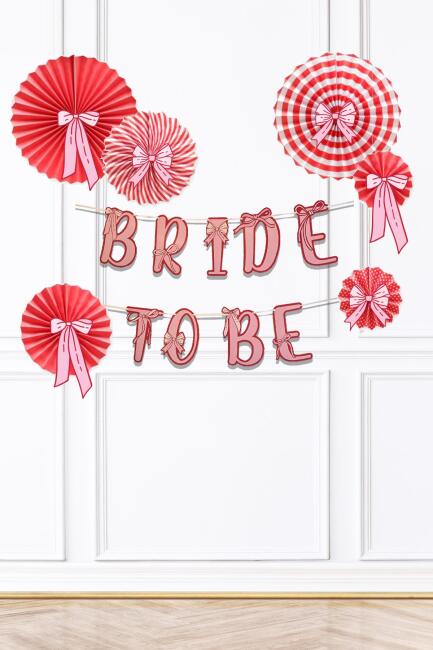 Fiyonk Tasarım Bride To Be Parti Süsleme Seti Bekarlığa Veda Duvar Süsleme Paketi - 1