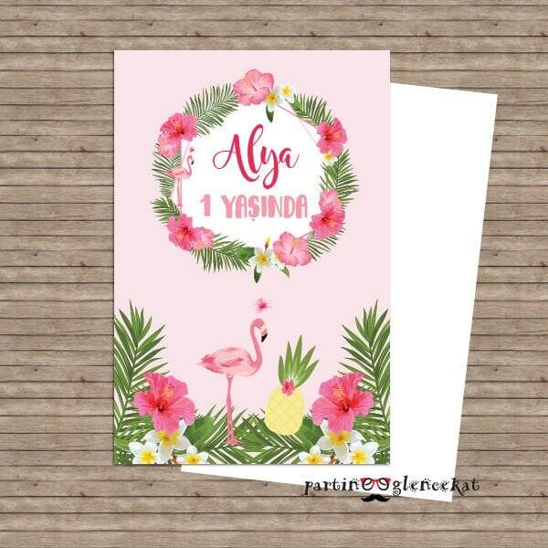 Flamingo Aloha Konsept Dilek Kartı - 1