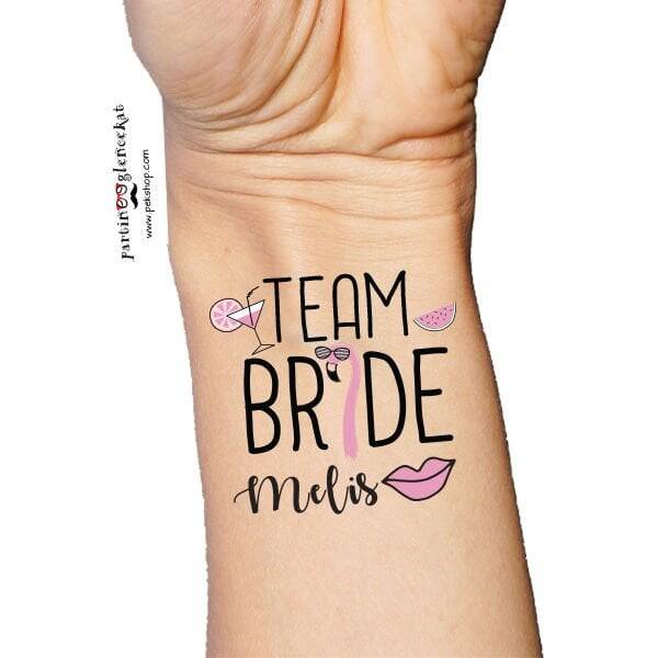 Flamingo Bride Team İsme Özel Dövme - 1
