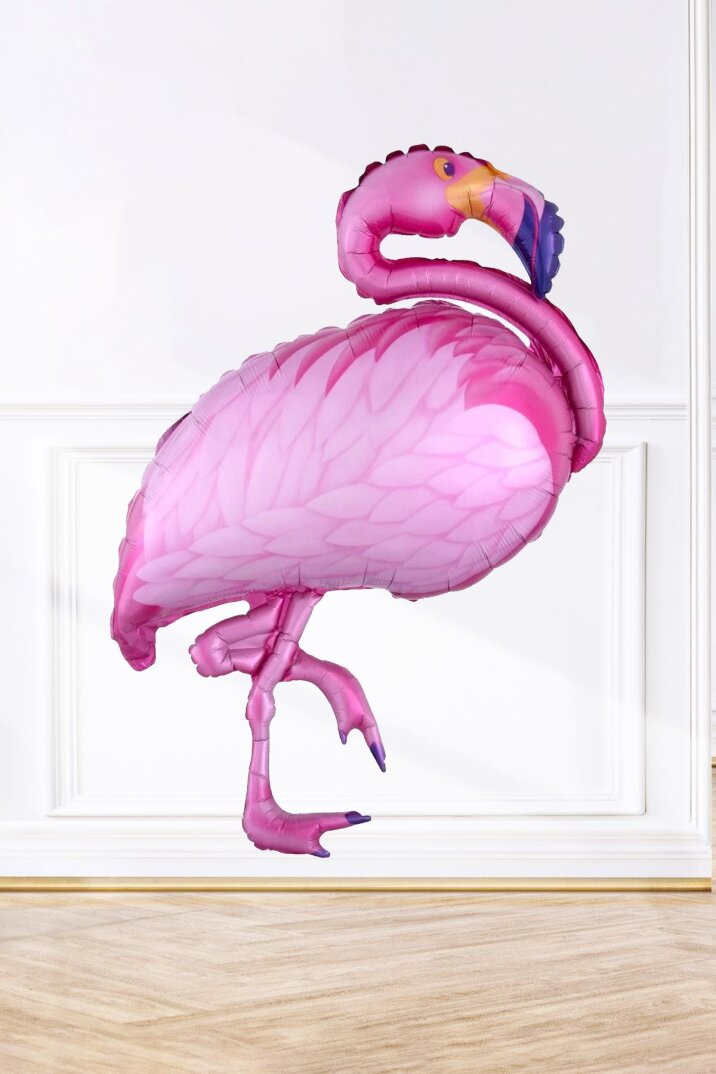 Flamingo Folyo Balon PEMBE 100cm - 1