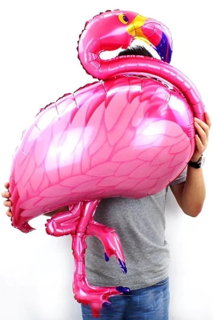 Flamingo Folyo Balon PEMBE 100cm - 4