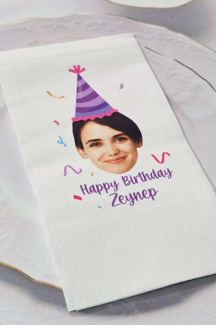 Fotoğraflı Birthday Konsept Baskılı Peçete - 2