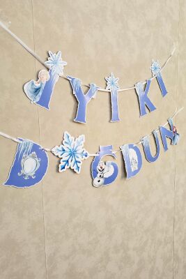 Frozen Elsa Tema Doğum Günü Balon Süsleme Seti Karlar Ülkesi Tema Doğum Günü Süsleri Büyük Set Paketi - 6