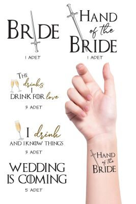 Game Of Thrones Bekarlığa Veda Gelin Bride Dövme Paketi - 1