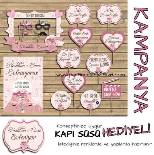 Gelin Arabası Konsept 3lü Kampanyalı Paket