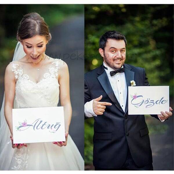 Gelin Damat Fotoğraf Aksesuarı - 1538 - 1