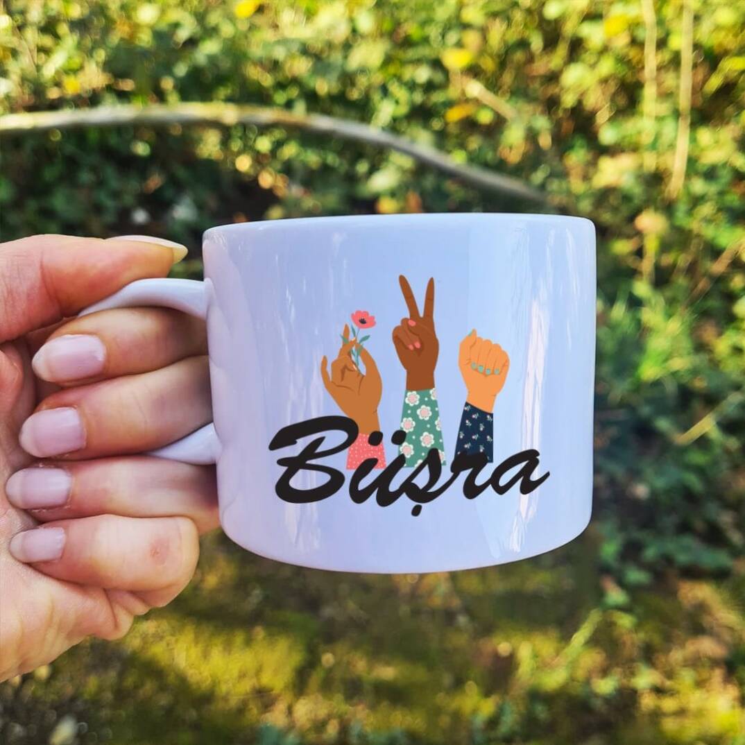 Girl Power Şirket Logolu 8 Mart Kadınlar Günü Hediyesi Fincan - 1